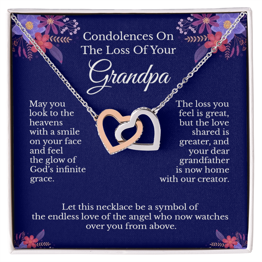 in Loving Memory - Sorry for The Loss of Your Son - Sympathy Gift for Guy Linked Chain Necklace 14K Yellow Gold Finish / Standard Box