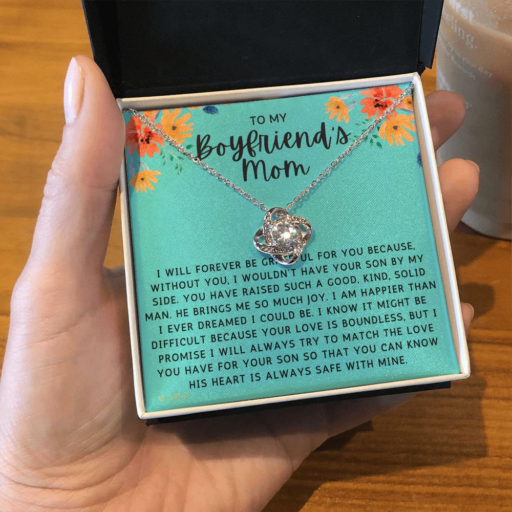 Globright, Gifts for Boyfriend's Mom, To My Boyfriends Mom Necklace, B –  globrightjewelry